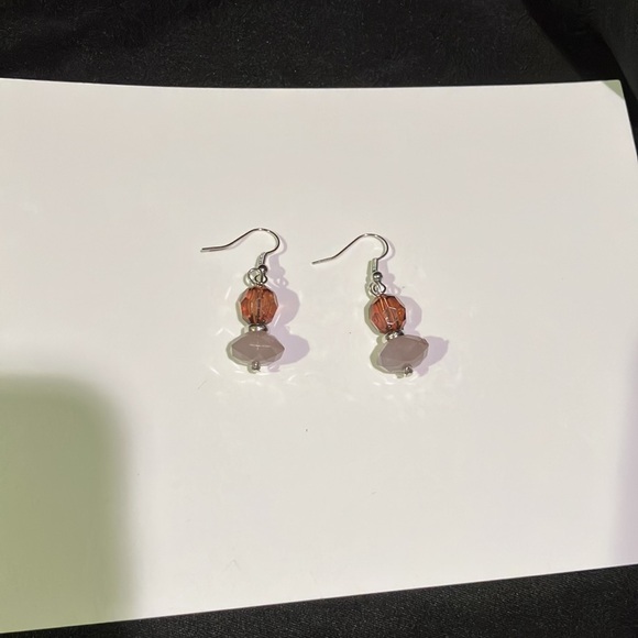 ✨Gift Set✨ - Mother of Pearl Necklace & Earrings, with Glass Beads - Picture 5 of 7